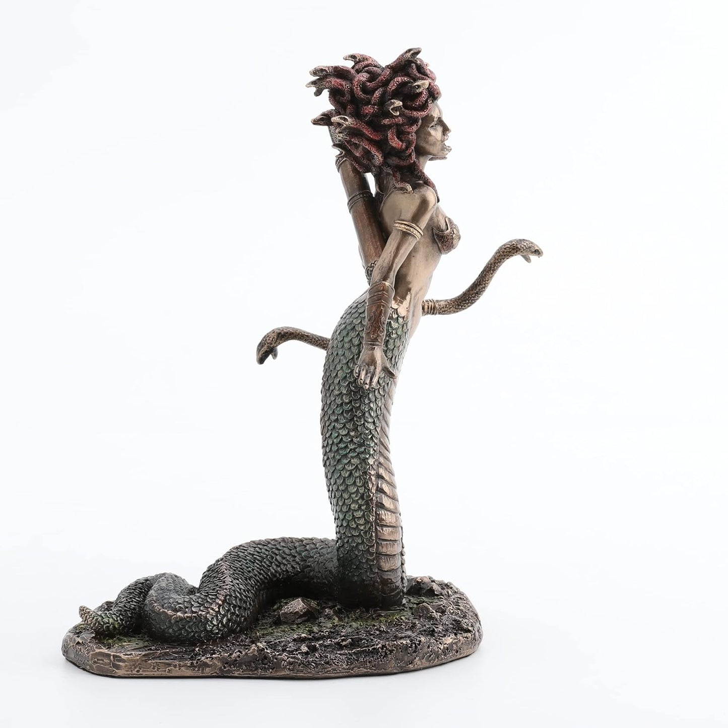 Medusa Painted Polystone Statue