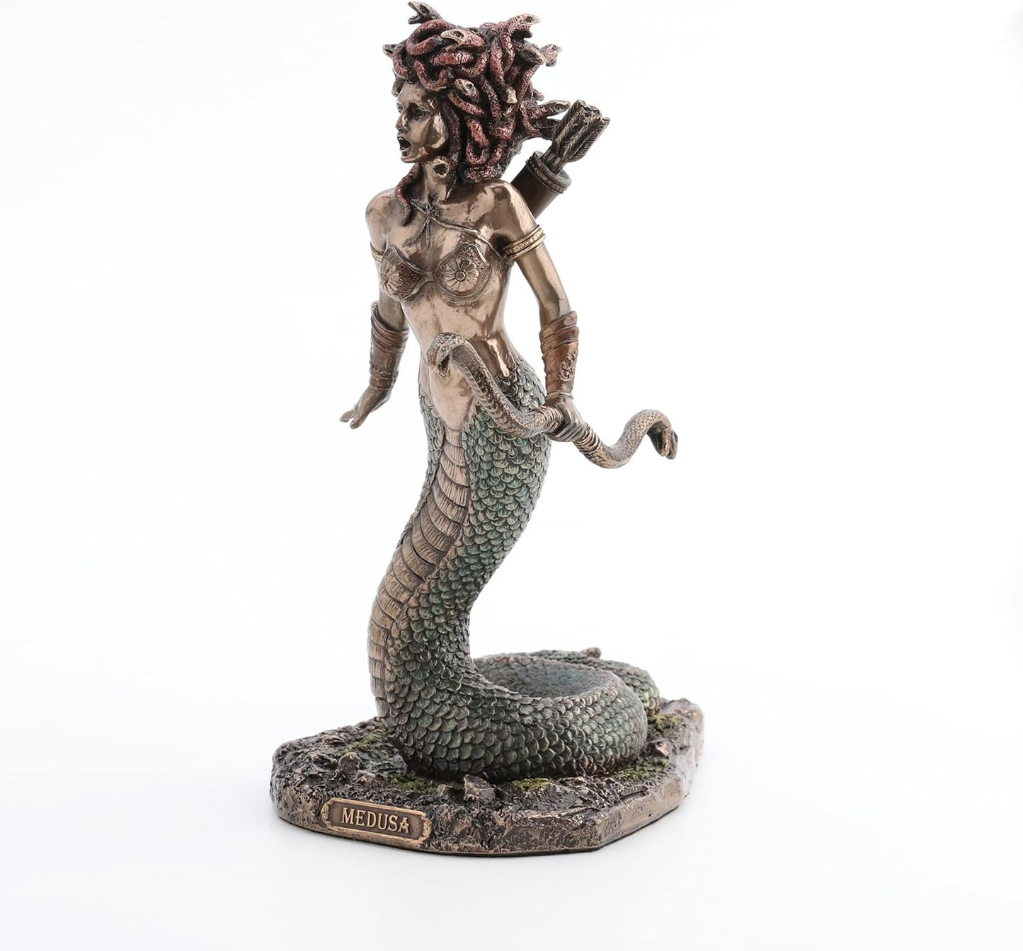 Medusa Painted Polystone Statue