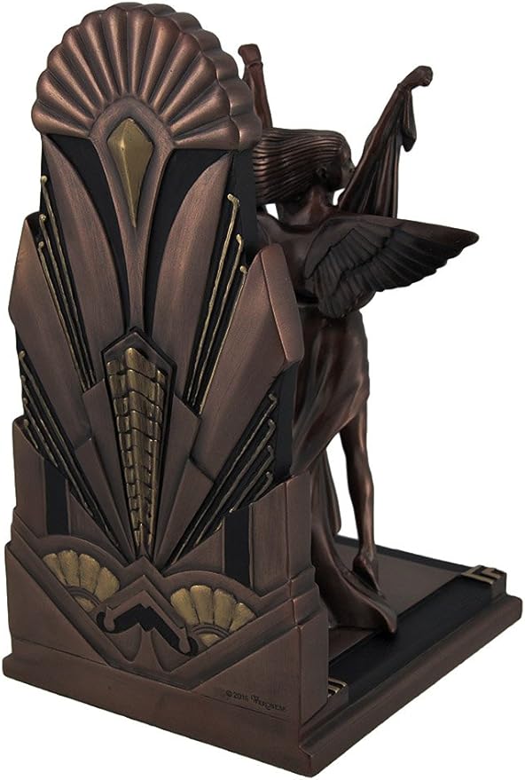 Art Deco Style Female Figure Single Bookend (Cold Cast Copper)