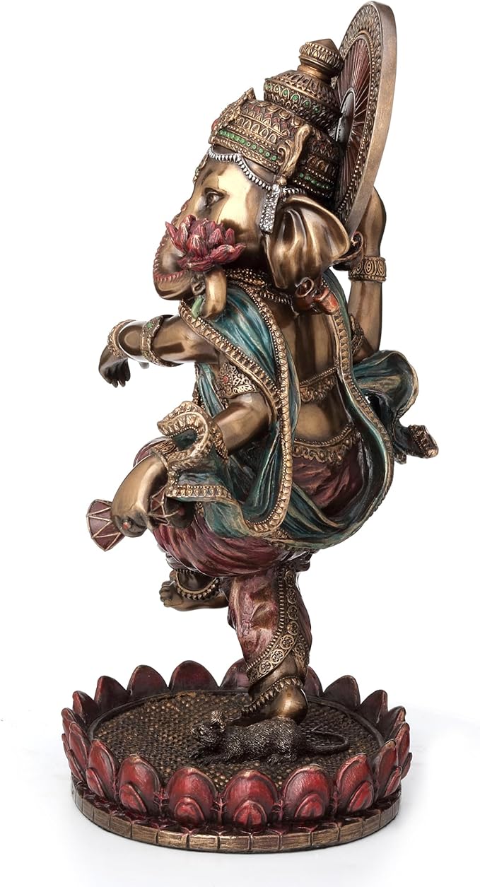 8" Dancing Ganesha (Bronze)