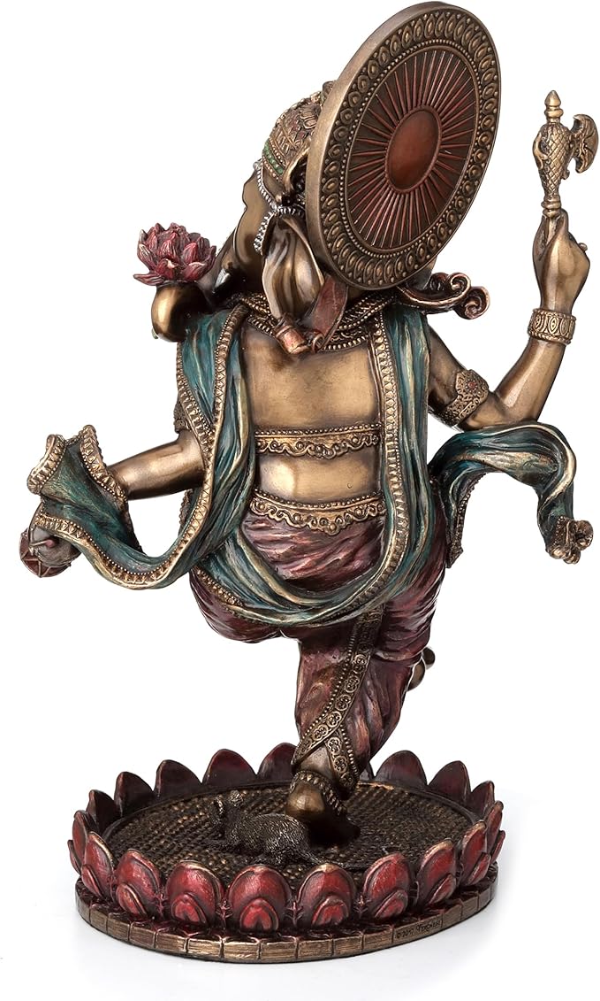 8" Dancing Ganesha (Bronze)