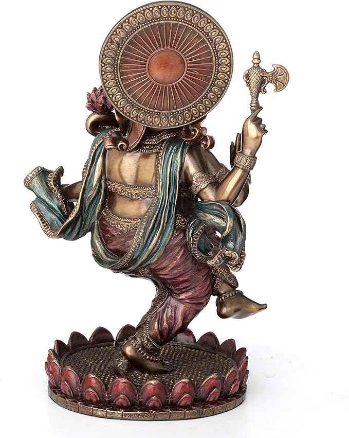 8" Dancing Ganesha (Bronze)