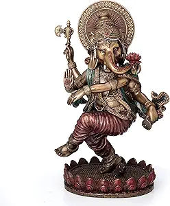 8" Dancing Ganesha (Bronze)