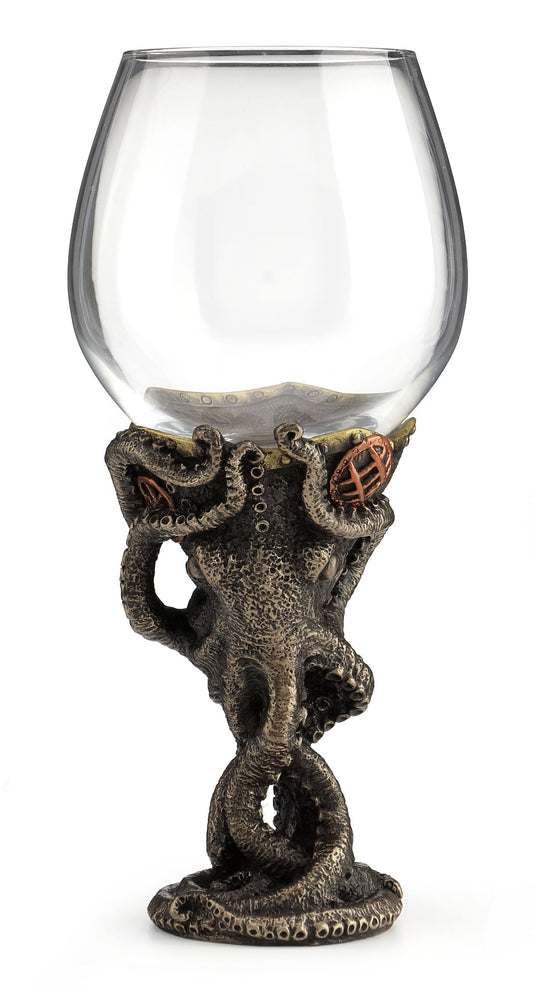 Steampunk Octopus Tentacle Wine Glass