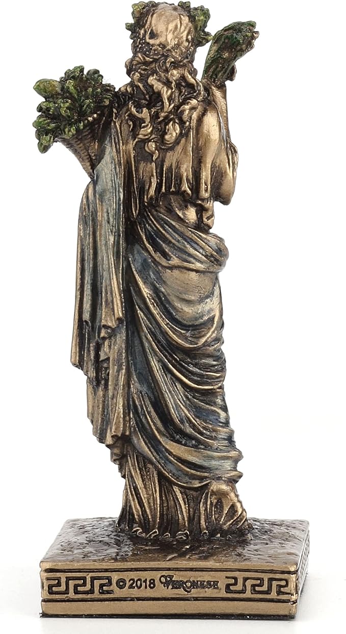 Demeter Painted Polystone Statue