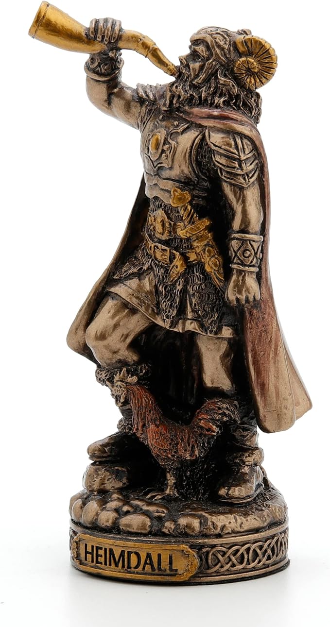 Heimdall  Painted Polystone Statue