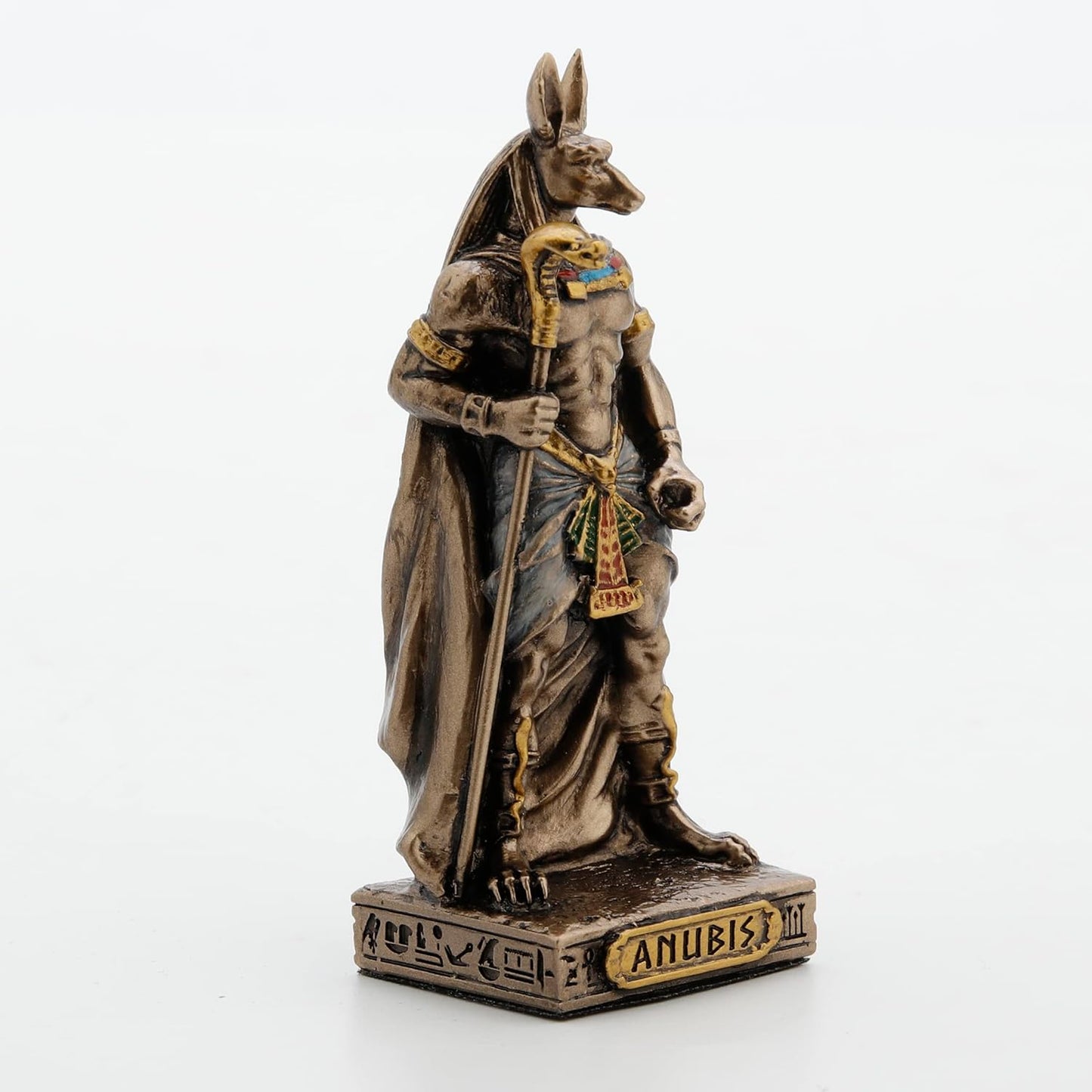 Anubis Painted Polystone Statue