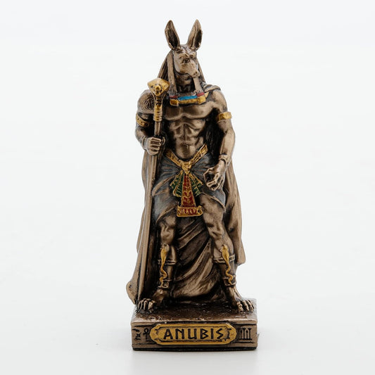 Anubis Painted Polystone Statue