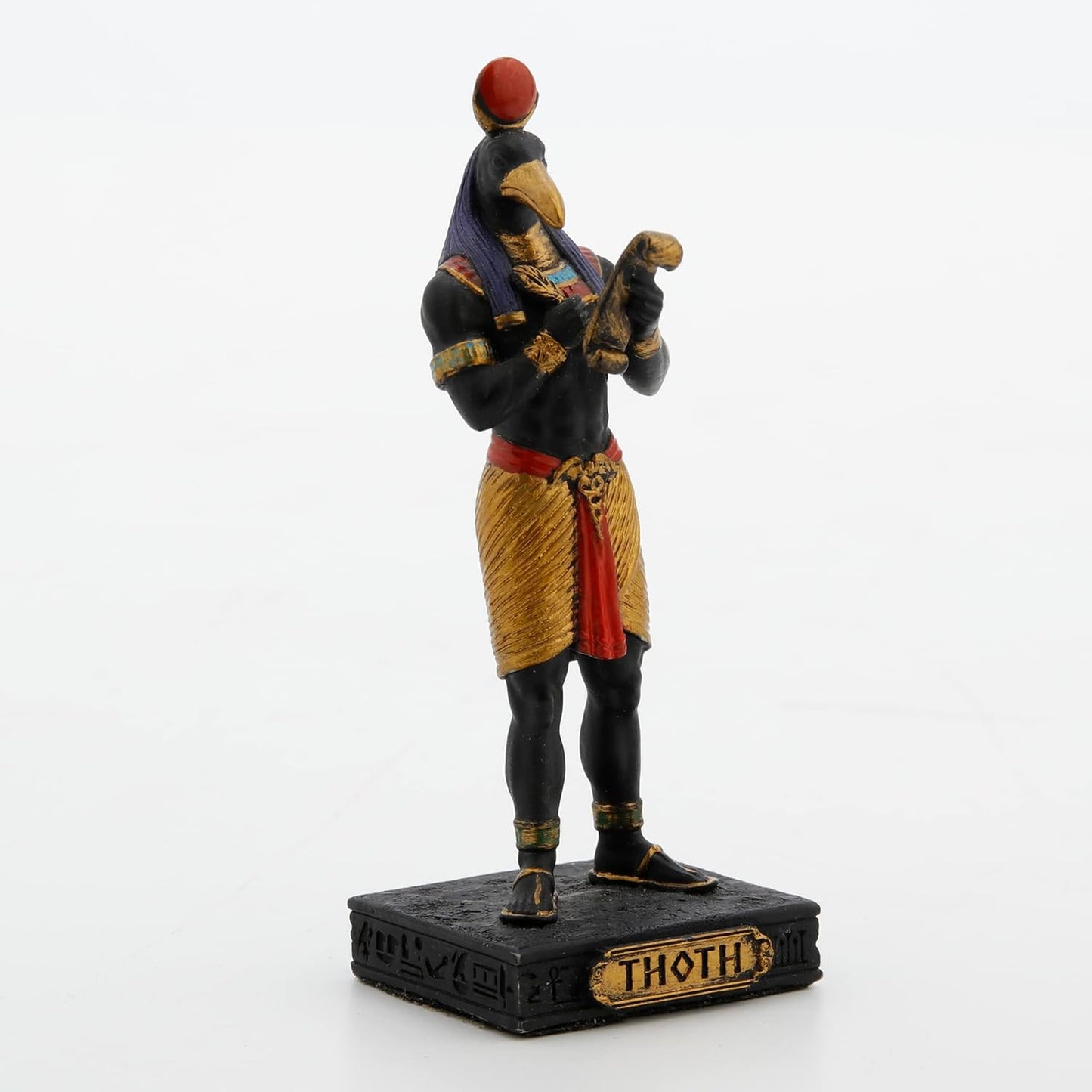 Thoth Painted Polystone Statue