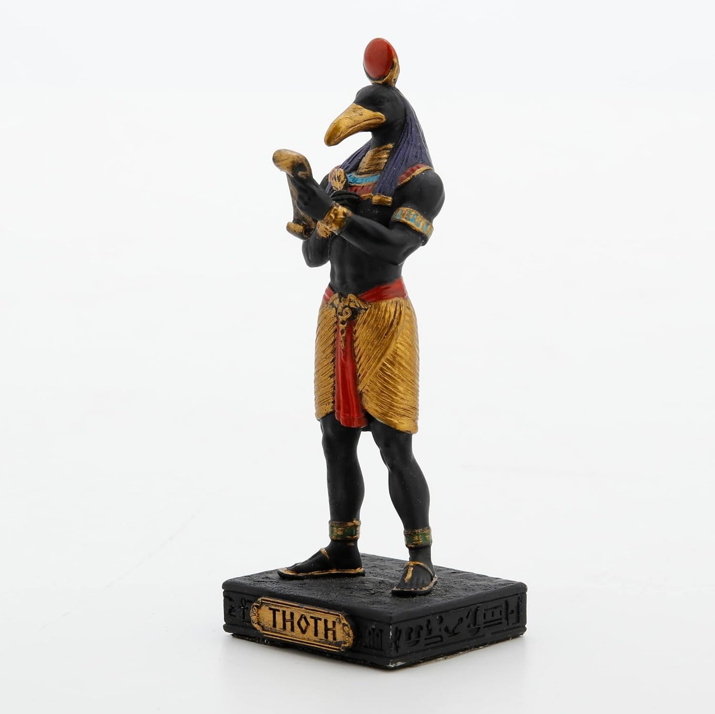 Thoth Painted Polystone Statue