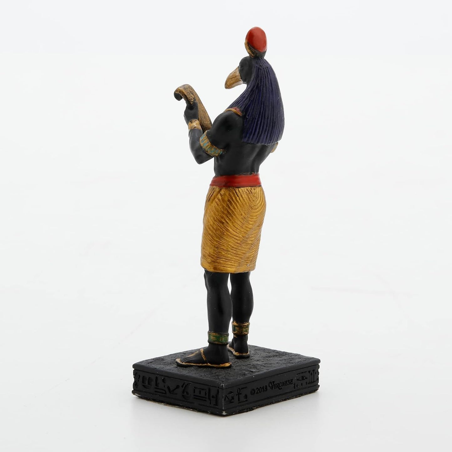 Thoth Painted Polystone Statue