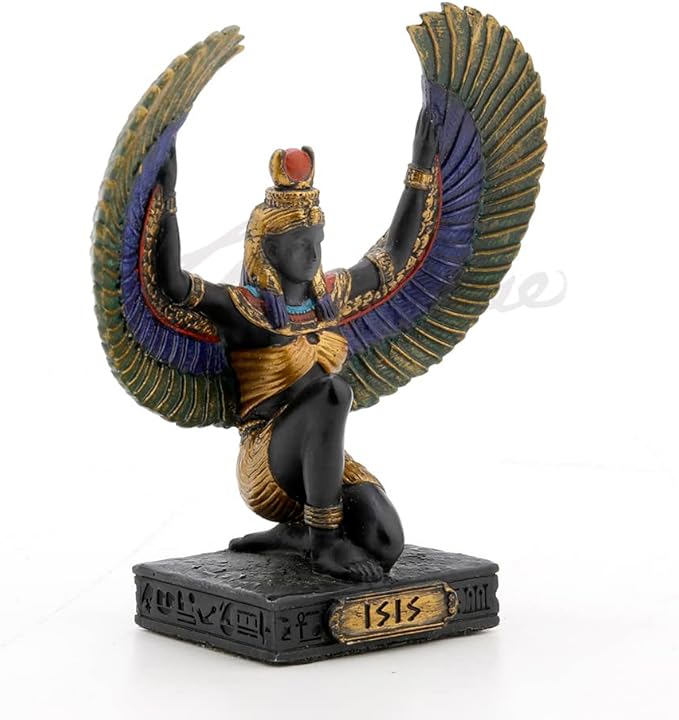 Isis Painted Polystone Statue