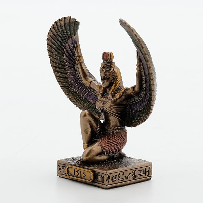 Isis Painted Polystone Statue