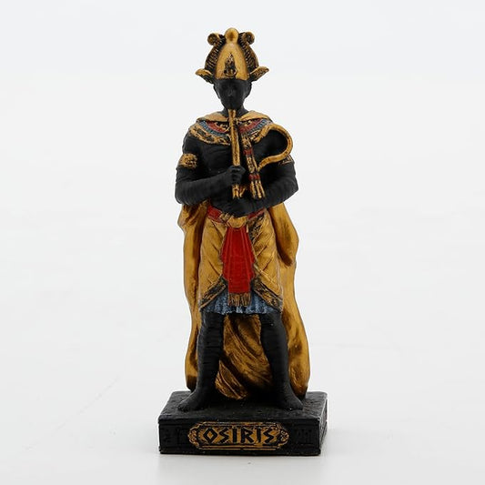 Osiris Painted Polystone Statue