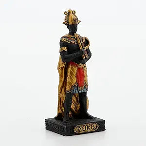 Osiris Painted Polystone Statue