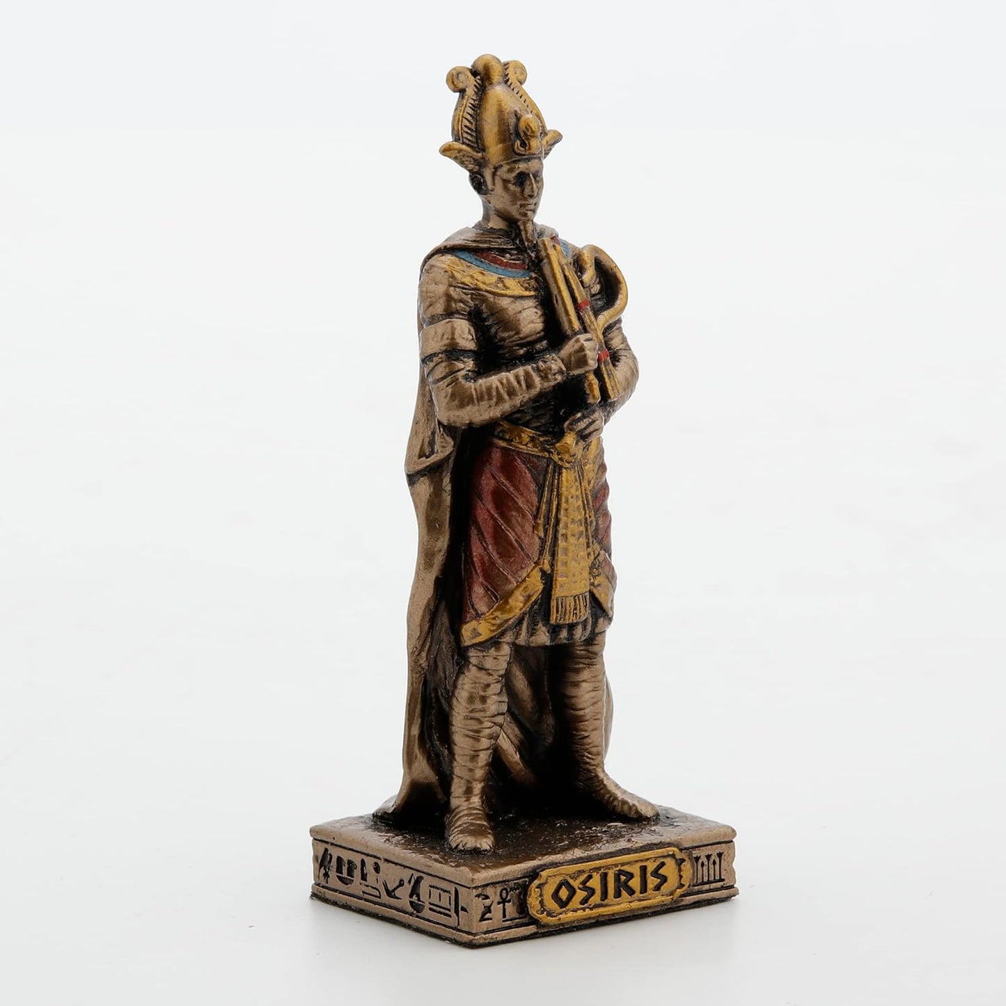 Osiris Painted Polystone Statue