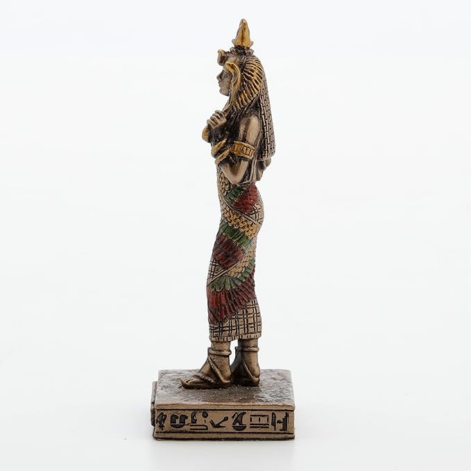 Hathor Painted Polystone Statue