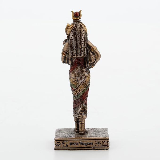 Hathor Painted Polystone Statue