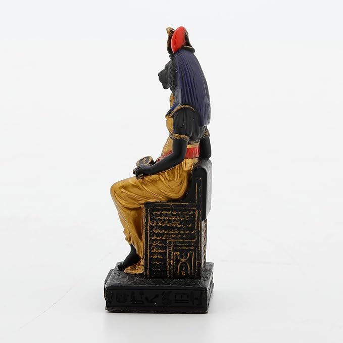 Sekhmet Painted Polystone Statue