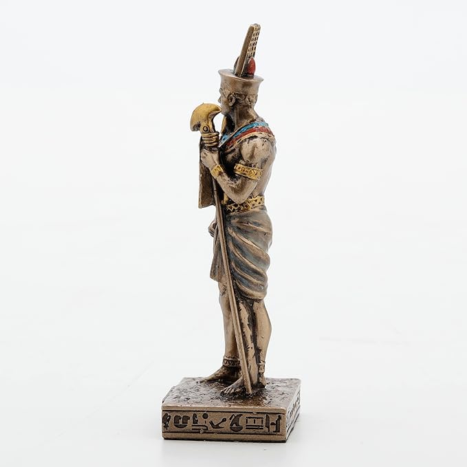 Amun Painted Polystone Statue