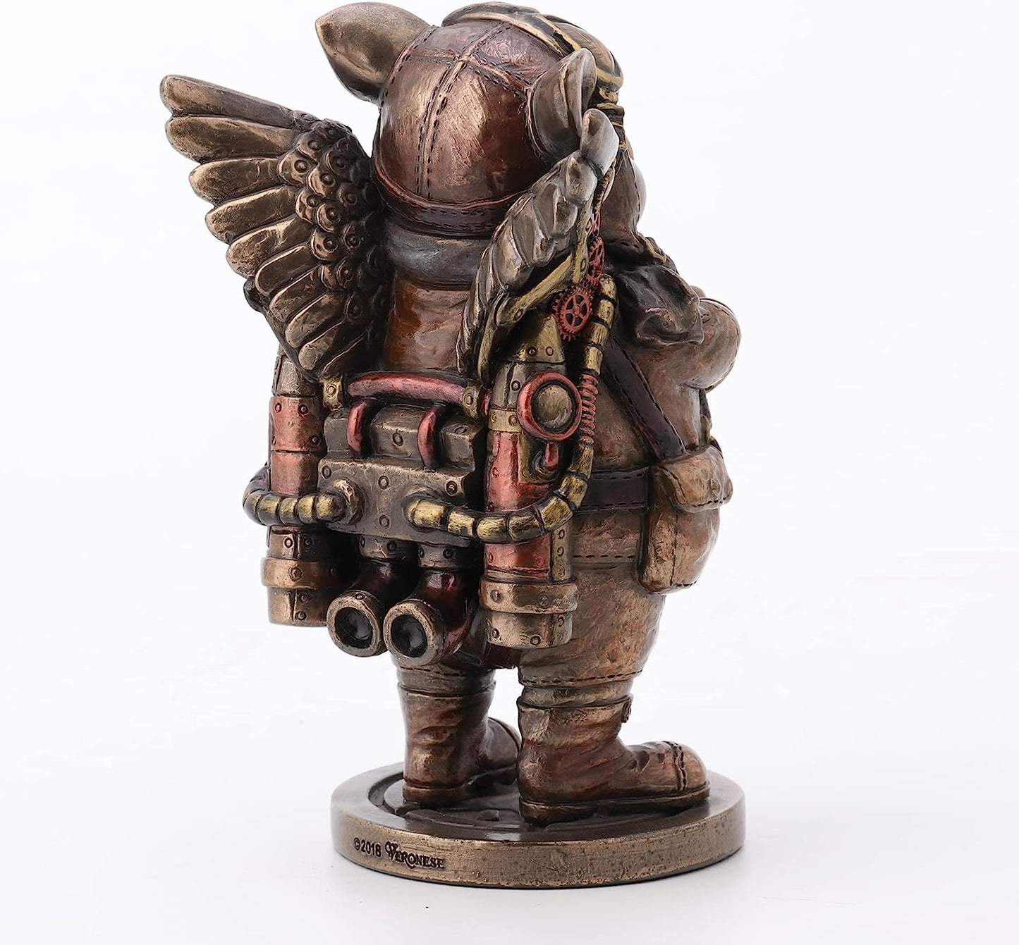 Steampunk Aviator Flying Piggy Figurine