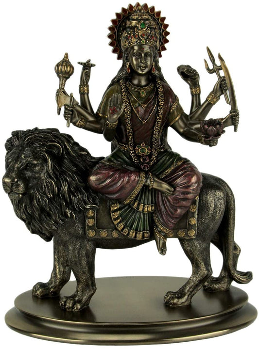 Durga Riding On Lion