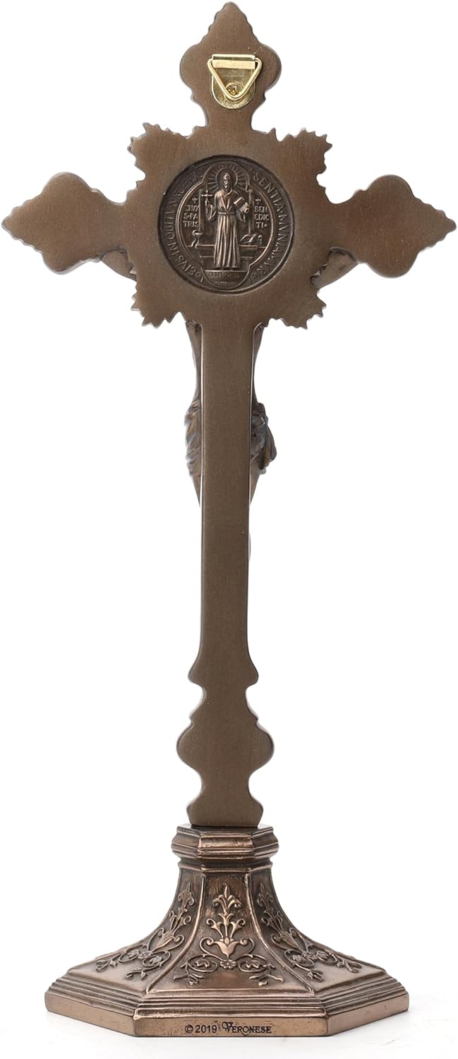 Saint Benedict Crucifix Stand (Removable Stand)