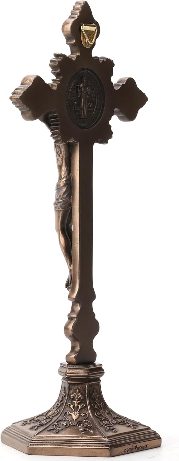 Saint Benedict Crucifix Stand (Removable Stand)