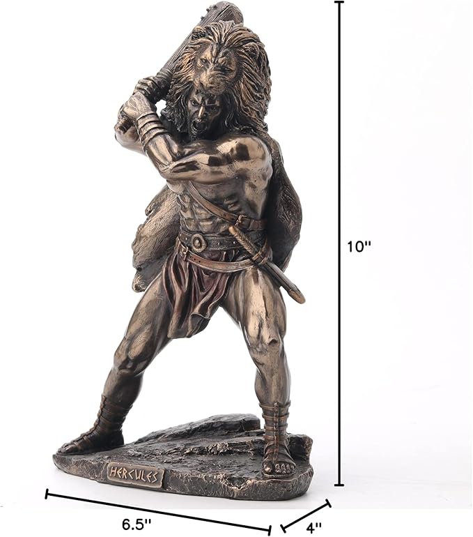 Hercules Wielding Club And Wearing Nemean Lion Hide