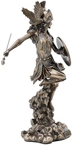 Greek Goddess Athena Holding Spear And Shield