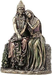 Radha Leaning On Krishna