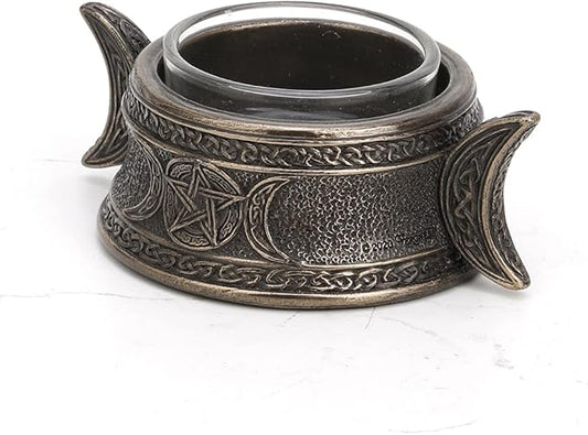 Triple Goddess Sigil Tealight Candle Holder