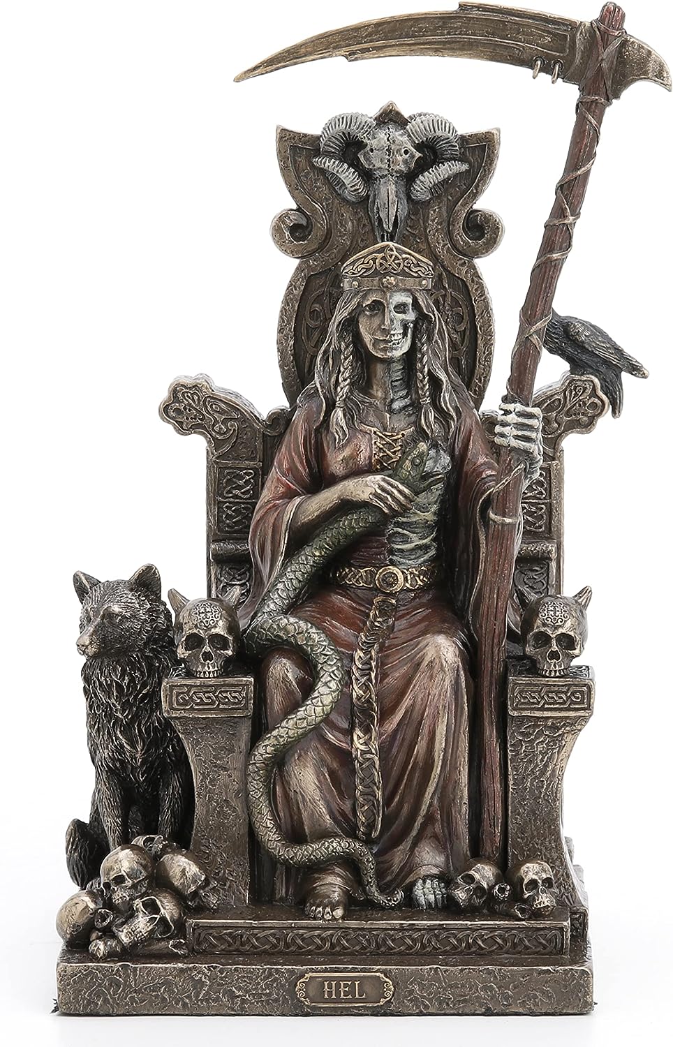 Hel Sitting On Throne Norse Goddess Of Death