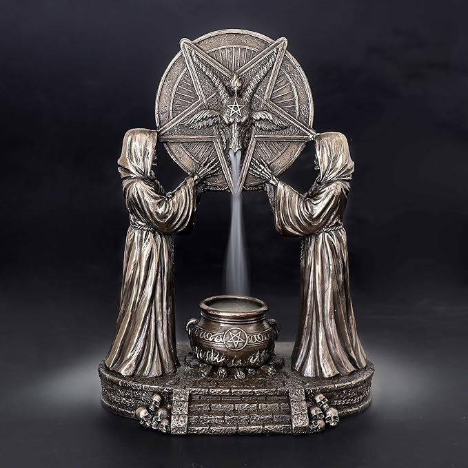 Sigil Of Baphomet Occult Altar Backflow Incense Burner