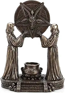 Sigil Of Baphomet Occult Altar Backflow Incense Burner