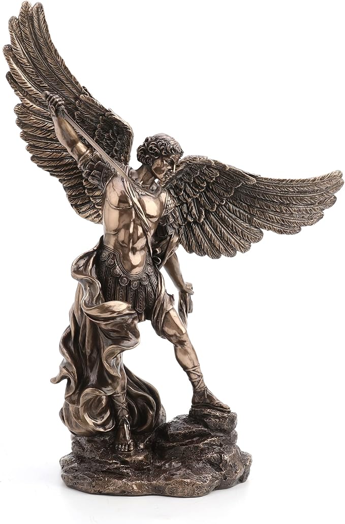 Archangel Saint Michael Standing On Rock