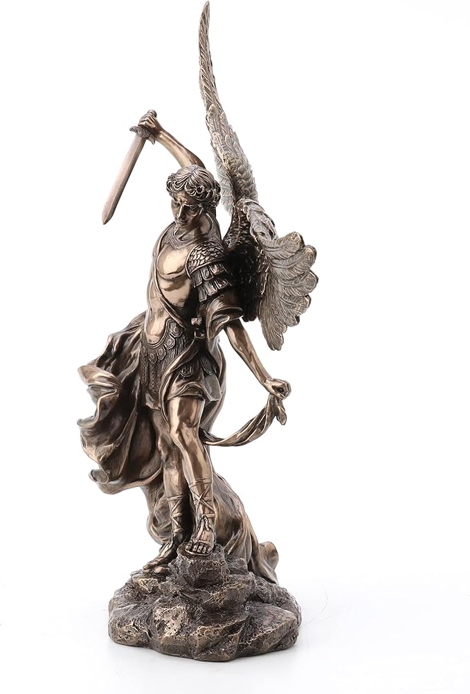 Archangel Saint Michael Standing On Rock