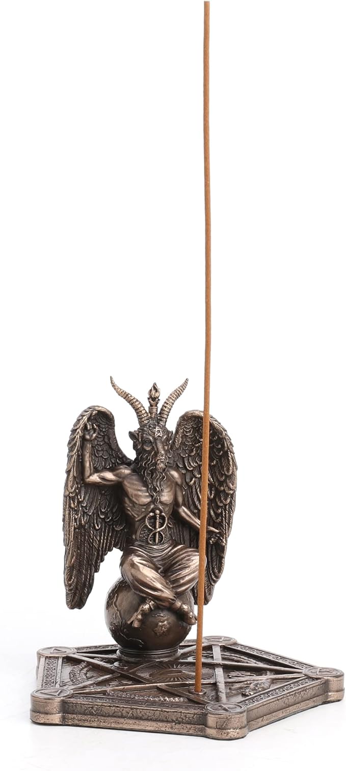 Baphomet Incense Stick Burner Pentagram Base