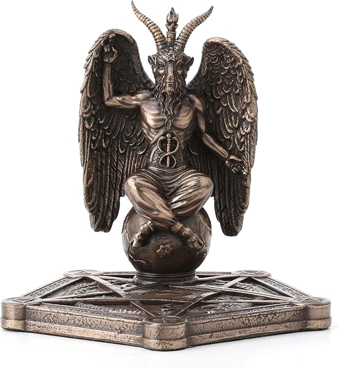 Baphomet Incense Stick Burner Pentagram Base