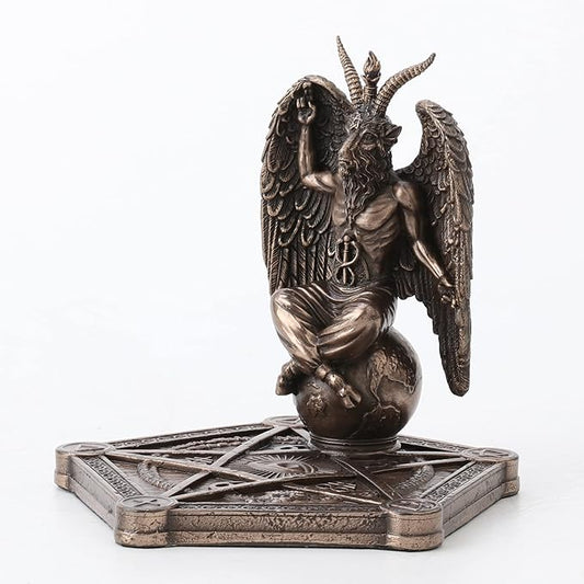 Baphomet Incense Stick Burner Pentagram Base