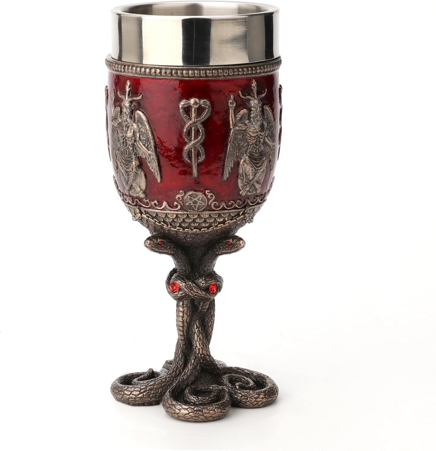 Baphomet Jeweled Serpent Chalice