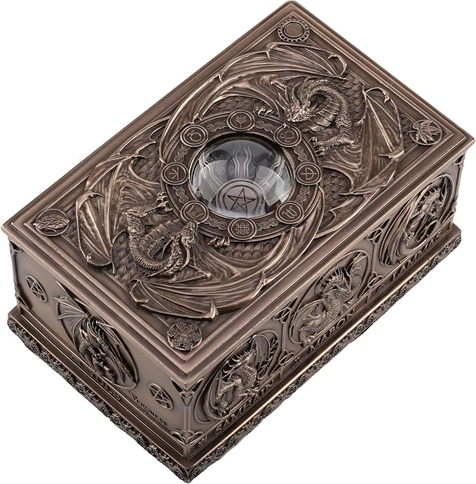 Dragons Of The Sabbats Tarot Box Bronze