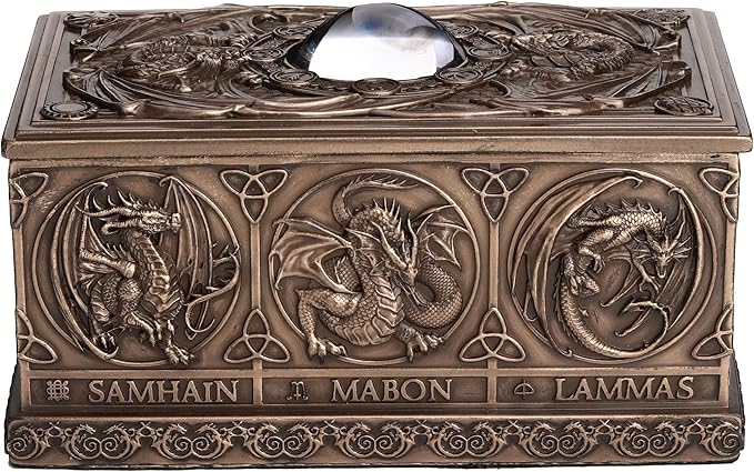 Dragons Of The Sabbats Tarot Box Bronze