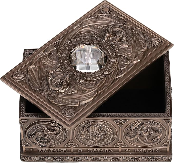 Dragons Of The Sabbats Tarot Box Bronze