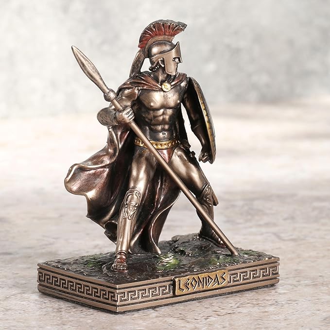 Leonidas Painted Polystone Statue