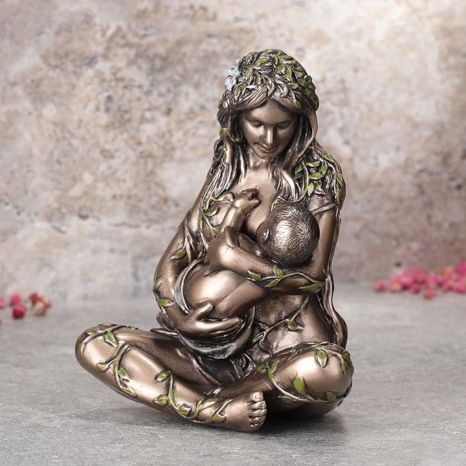 Mother Earth Gaia Nuturing Baby Cradle Position