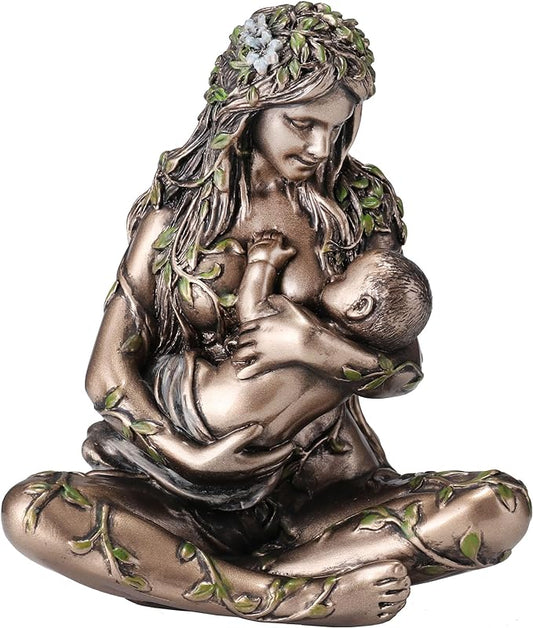 Mother Earth Gaia Nuturing Baby Cradle Position