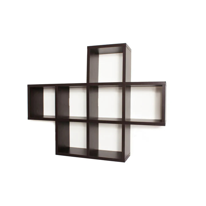 Cubby Laminated Black Veneer Shelving Unit