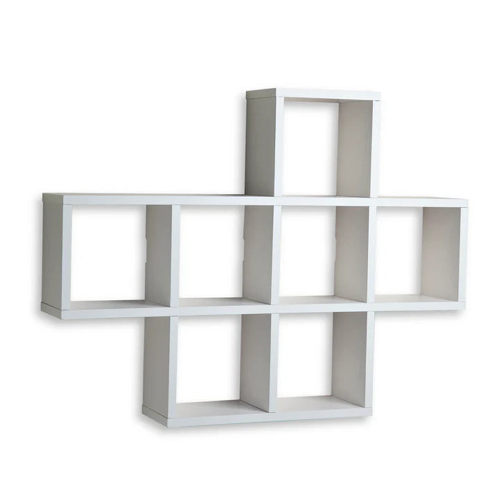 Danya B. Cubby Laminated White Veneer Shelving Unit