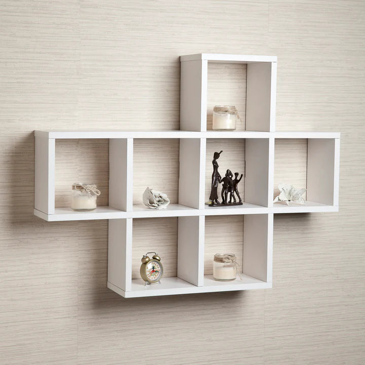 Danya B. Cubby Laminated White Veneer Shelving Unit